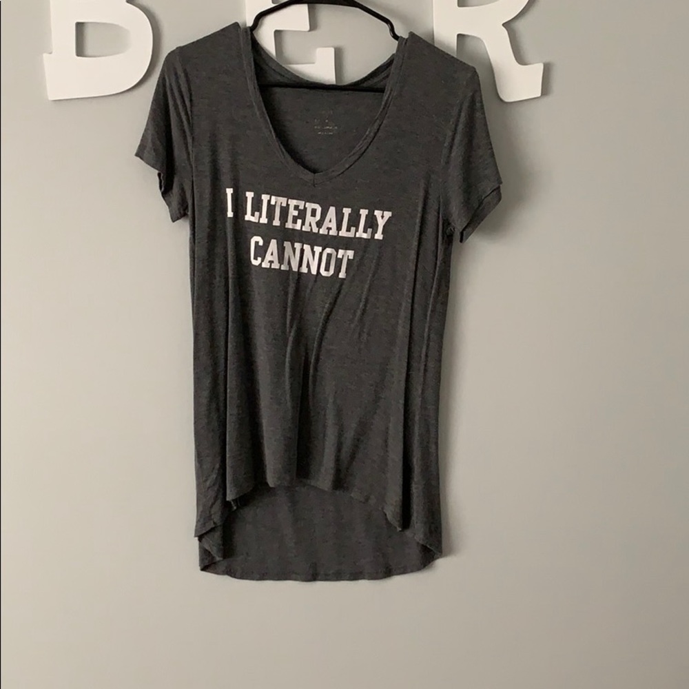 I literally cannot tee